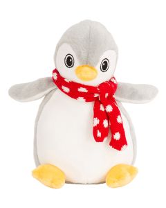 Zachte knuffel pinguin met eigen opdruk